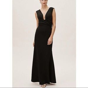 New Anthropologie BHLDN Fira Dress GOWN $188 SIZE 6 Blue Maxi